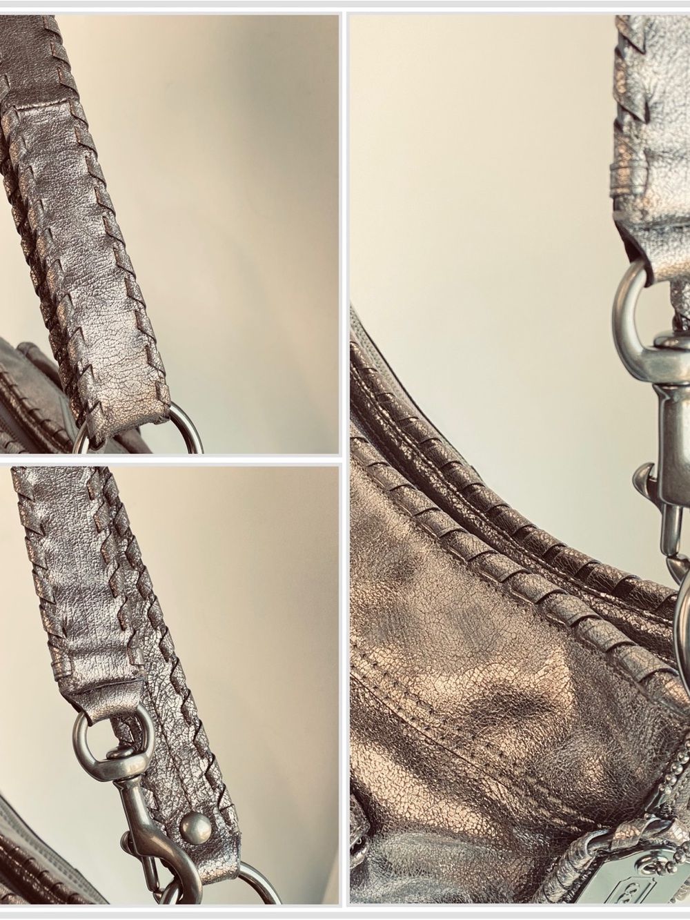 Coach XL Limited Edition Dylan in Distressed Cracked Metallic Bronze Leather - Picture 8 of 16